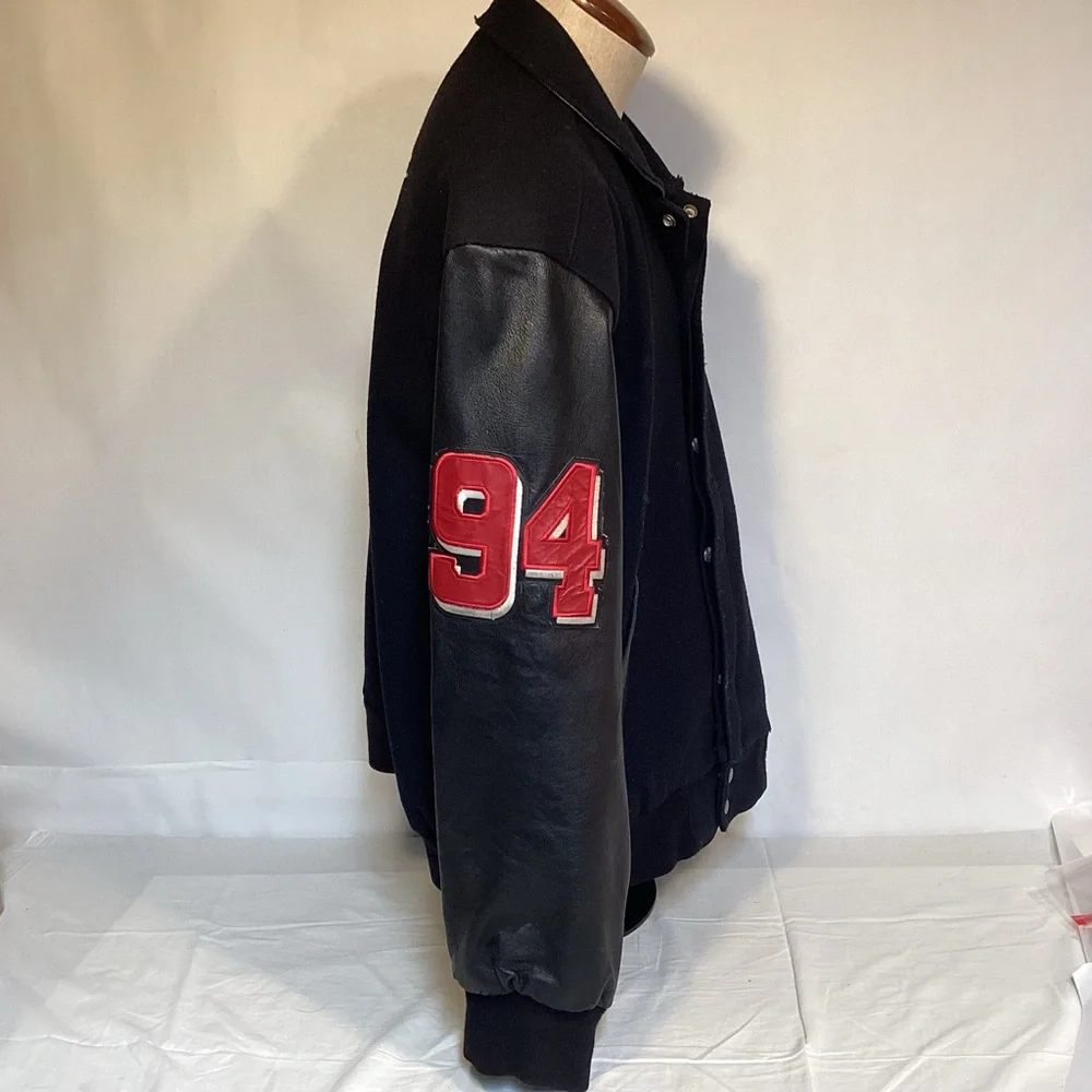 New Holland Racing Jeff Hamilton Vintage NASCAR Varsity Jacket Men’s size XL